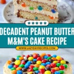 Peanut Butter M&M’S Cake with Creamy Frosting Recipe