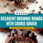 Brownie-Wrapped Cookie Dough Bombs Recipe