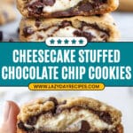 Cheesecake-Stuffed Chocolate Chip Cookie Bombs Recipe