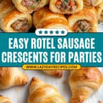 Rotel Sausage Crescent Bites Recipe