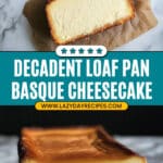 Loaf Pan Basque Cheesecake Recipe