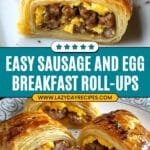 Cheesy Sausage and Egg Breakfast Roll-Ups Recipe