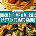 Lemony Shrimp and Mussel Pasta Recipe
