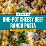 Creamy Cheddar Ranch Beef Pasta Recipe