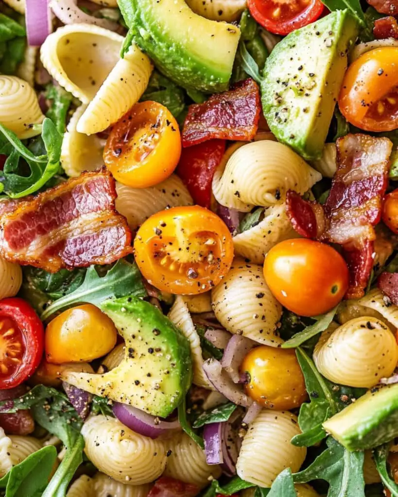 BLT Pasta Salad with Avocado Recipe