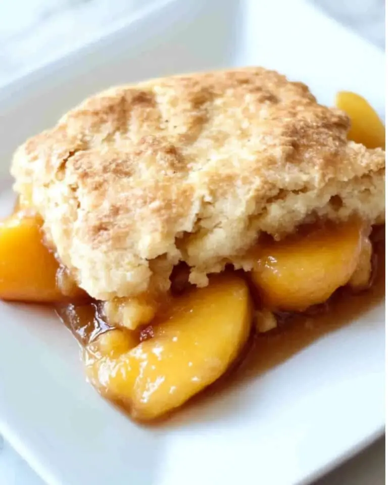 Best Peach Cobbler Recipe in Cast Iron Skillet