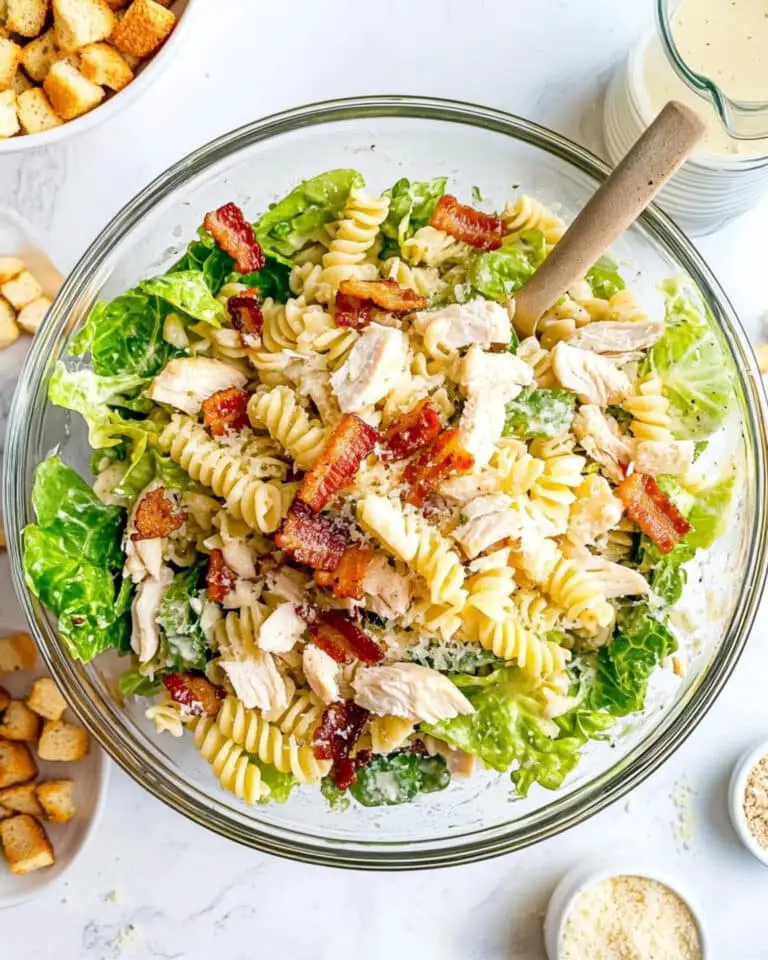 Chicken Caesar Pasta Salad Recipe
