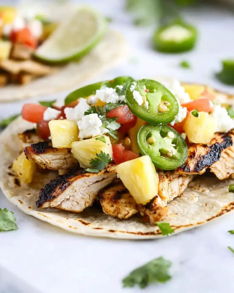 Easy Chipotle Chicken Tacos with Pineapple Salsa Recipe