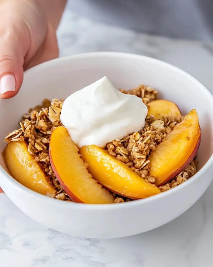 Easy Honey Peach Crisp Recipe