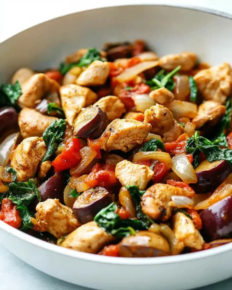 Easy One-Pan Eggplant Chicken Dinner Recipe