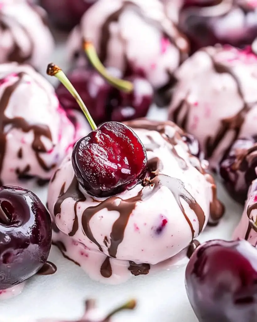 Frozen Cherry Yogurt Clusters Recipe