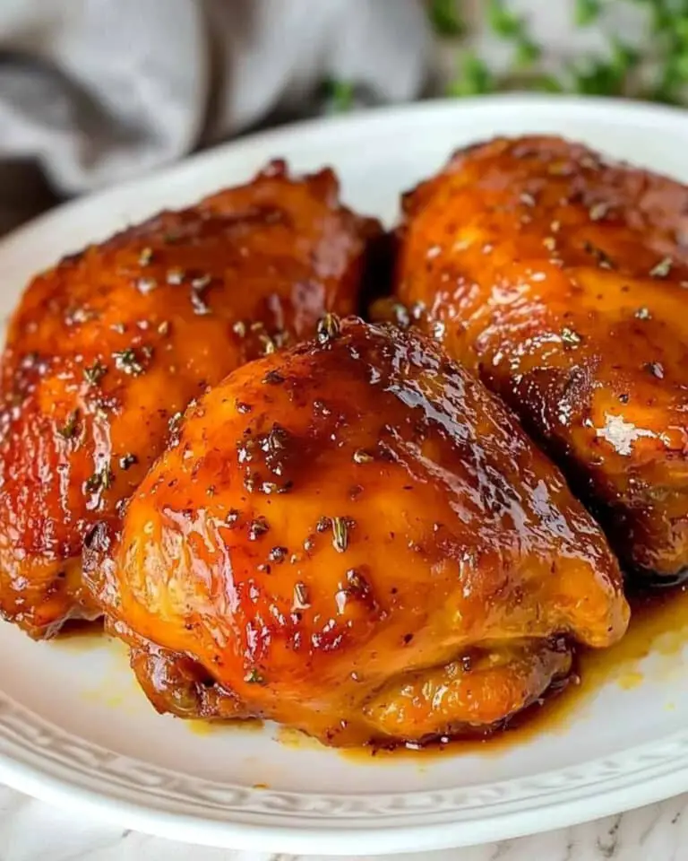 Honey Garlic Slow Cooker Chicken Thighs Recipe