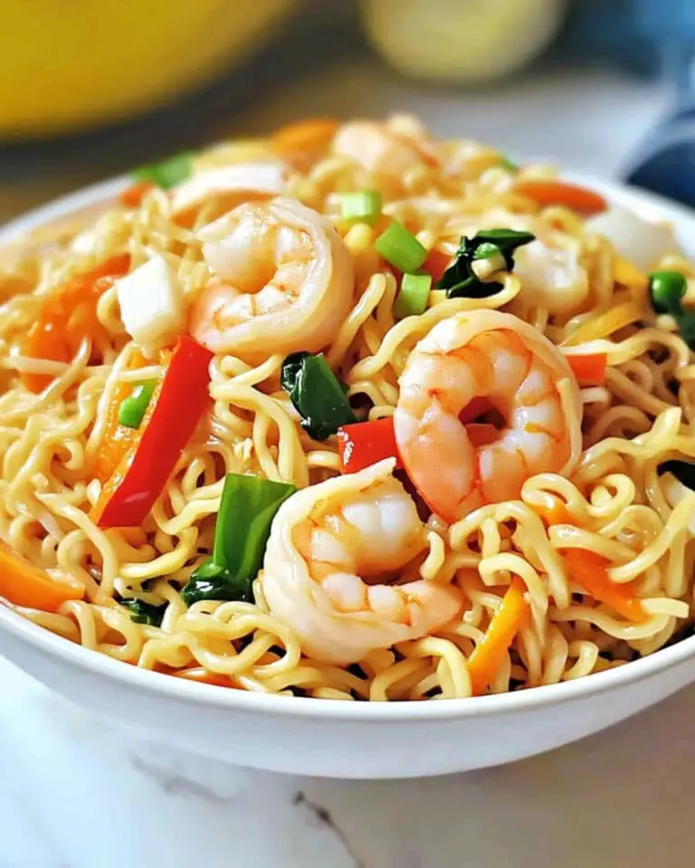 Instant Pot Shrimp Lo Mein Recipe