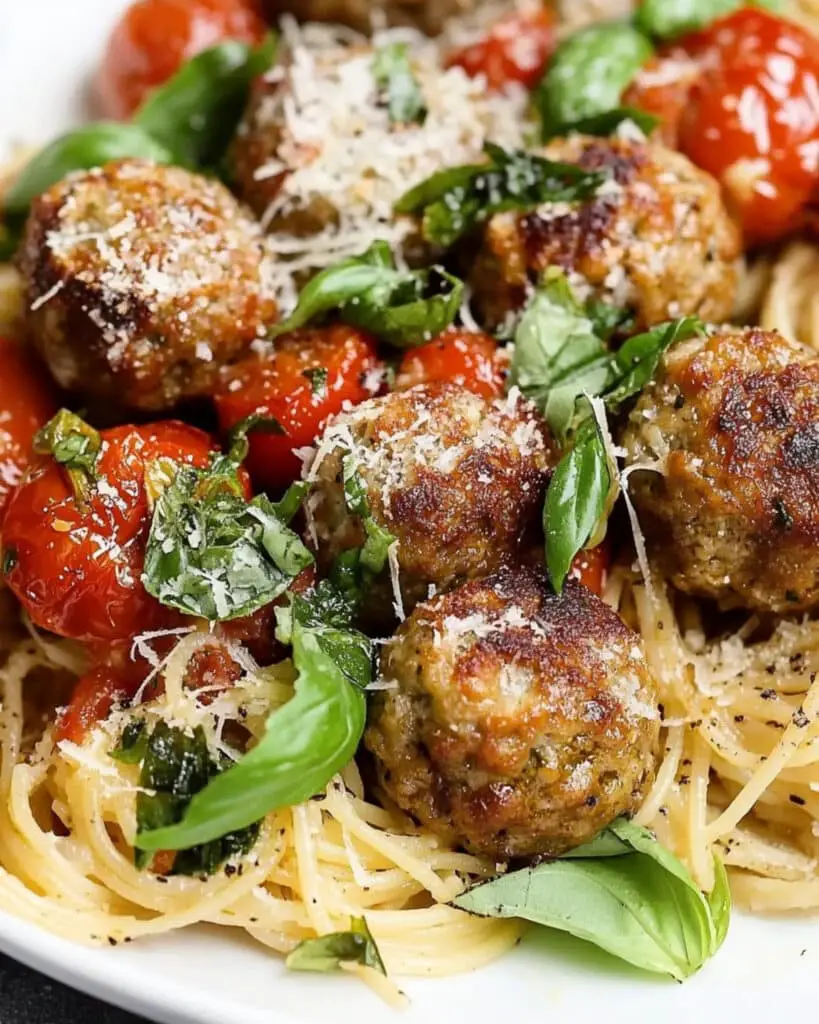 Italian Baked Chicken Meatballs Recipe