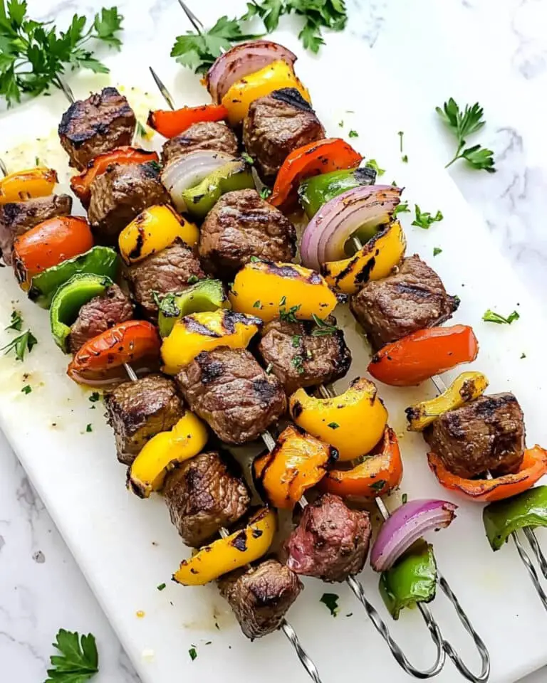 Montreal Steak and Peppers Kebabs Recipe