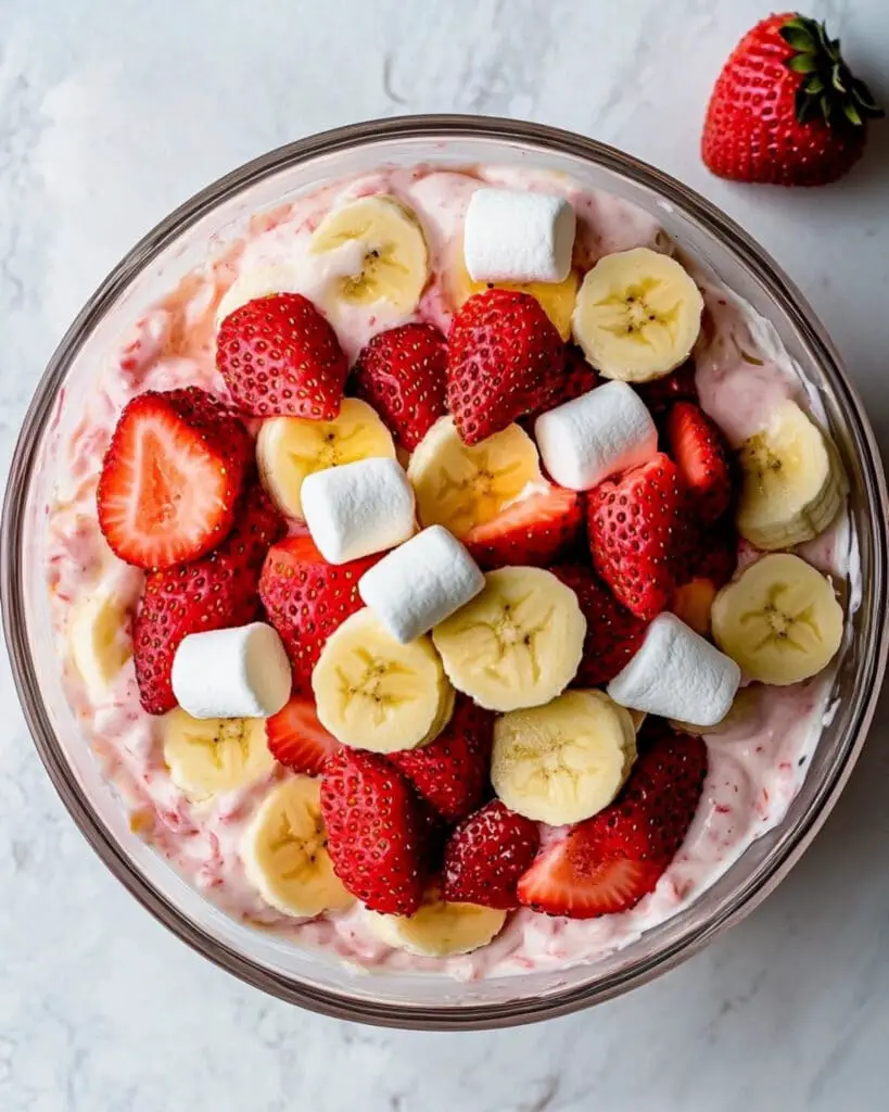 Strawberry-Banana Cheesecake Salad Recipe