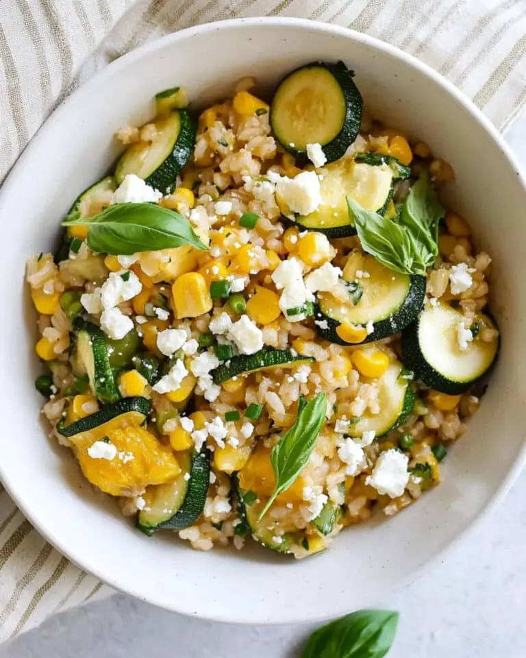 Summer Squash Grain Salad with Corn and Feta Recipe