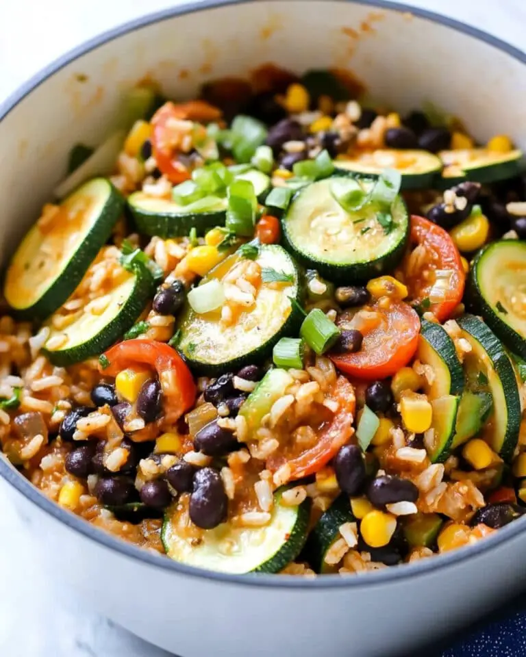 Tex Mex Rice and Beans with Zucchini Recipe