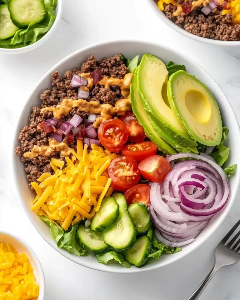 Loaded Burger Bowl Recipe