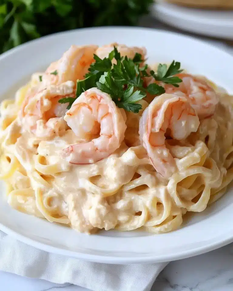 Creamy Garlic Shrimp Pasta Recipe
