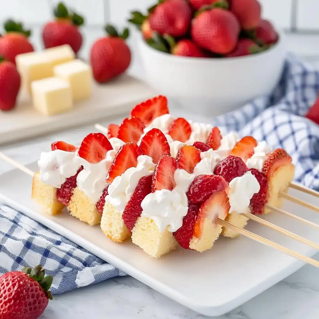Strawberry Shortcake Kabobs - 2 Ways Recipe - Recipe Image