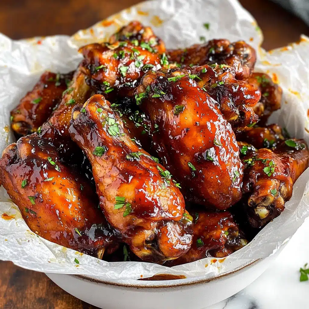 Sweet Garlic Chili Glazed Smoked Chicken Wings Recipe - Recipe Image