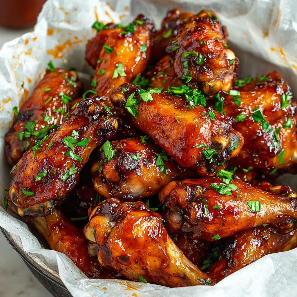 Sweet Garlic Chili Glazed Smoked Chicken Wings Recipe - Recipe Image