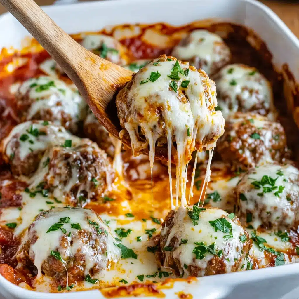 Meatballs Parmesan Casserole Recipe - Recipe Image