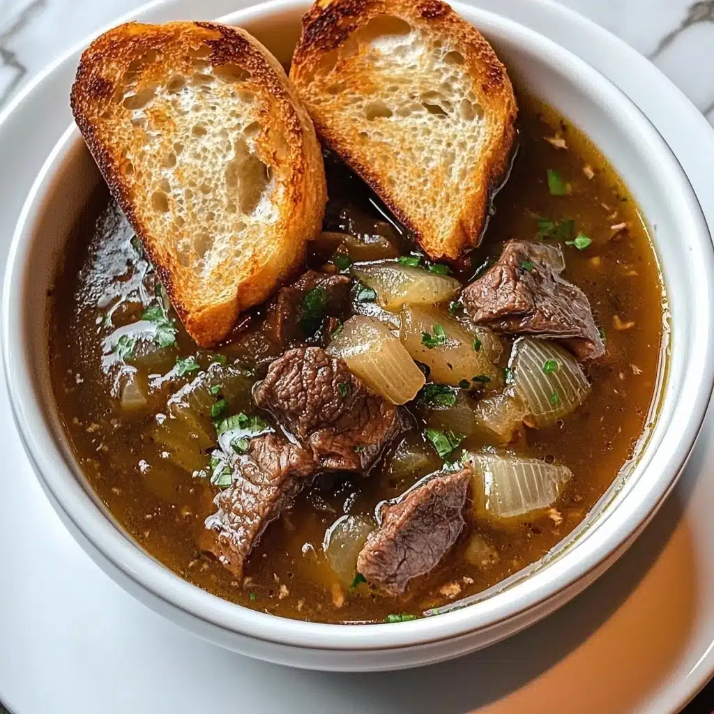French Onion Beef Short Rib Soup Recipe - Recipe Image