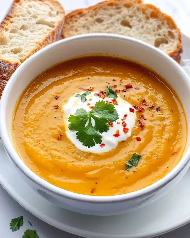 Spiced Carrot and Lentil Soup Recipe