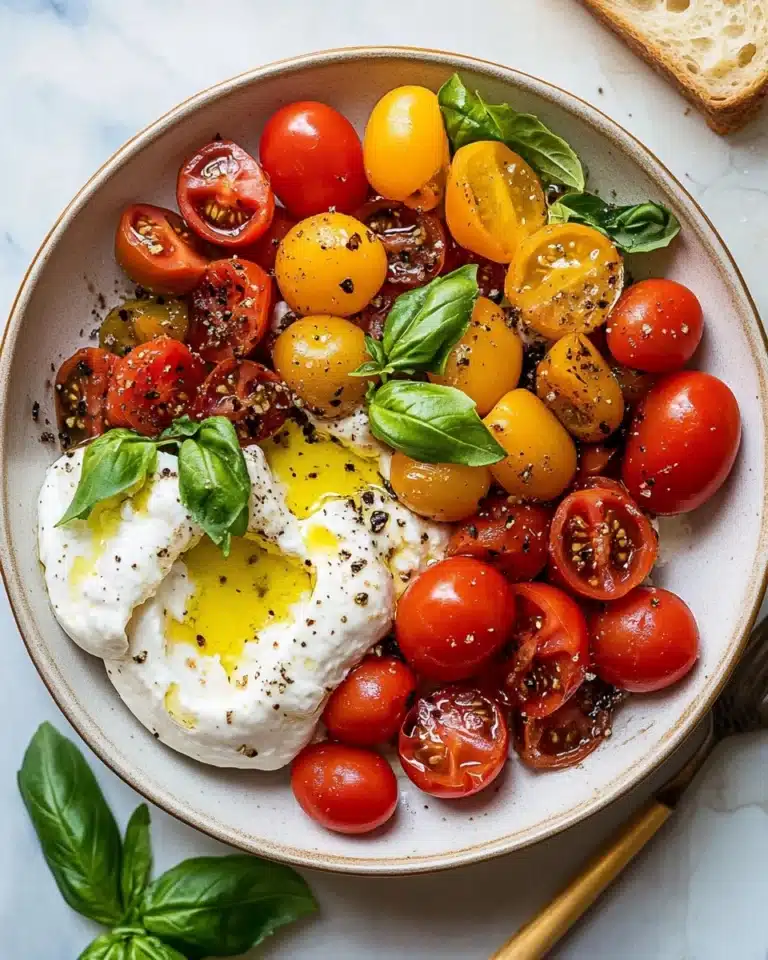 Marinated Cherry Tomatoes with Burrata Recipe