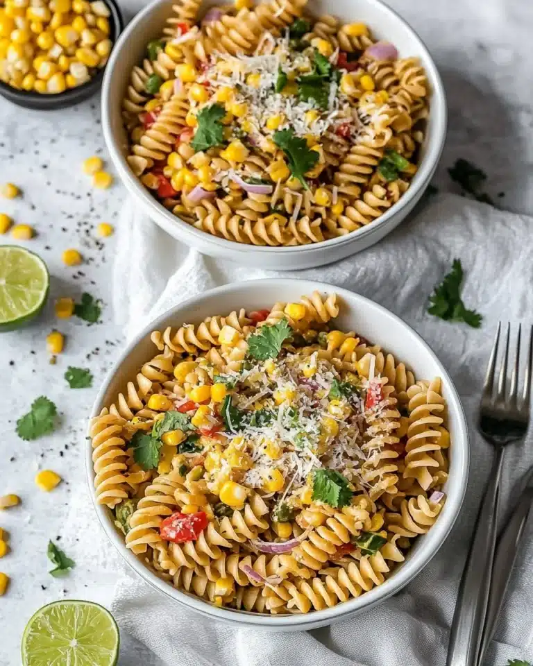 Esquites-Inspired Pasta Salad Recipe