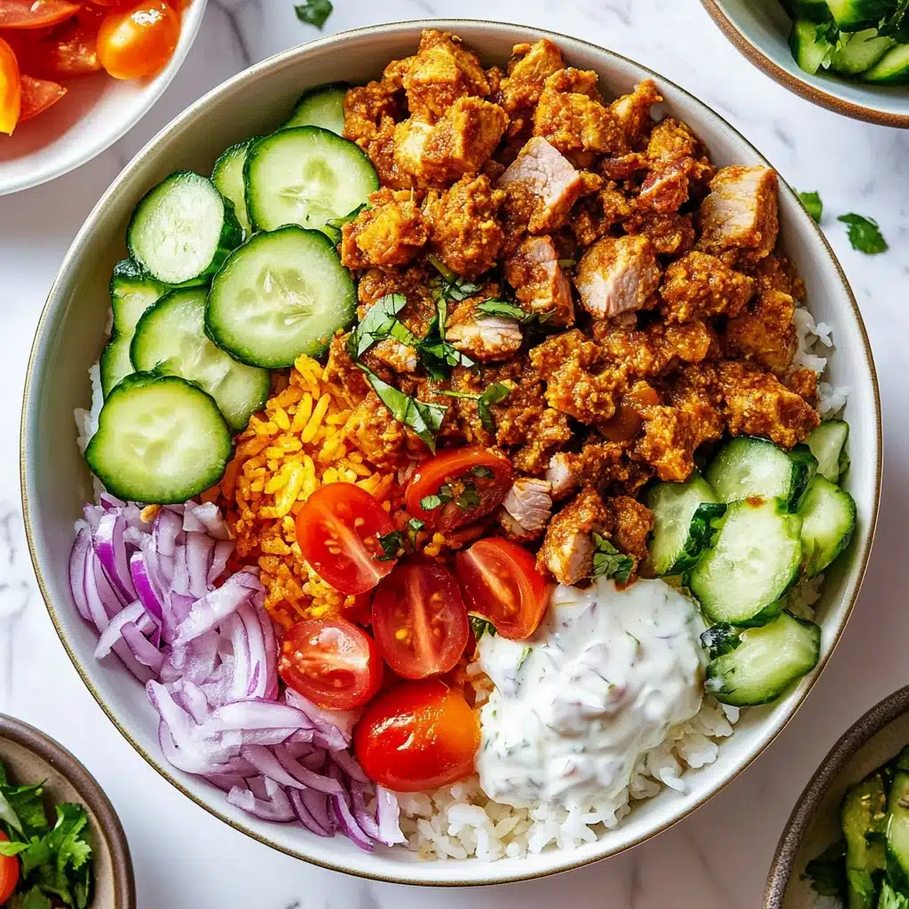 Chicken Shawarma Crispy Rice Salad with Lemon-Tahini Dressing Recipe - Recipe Image