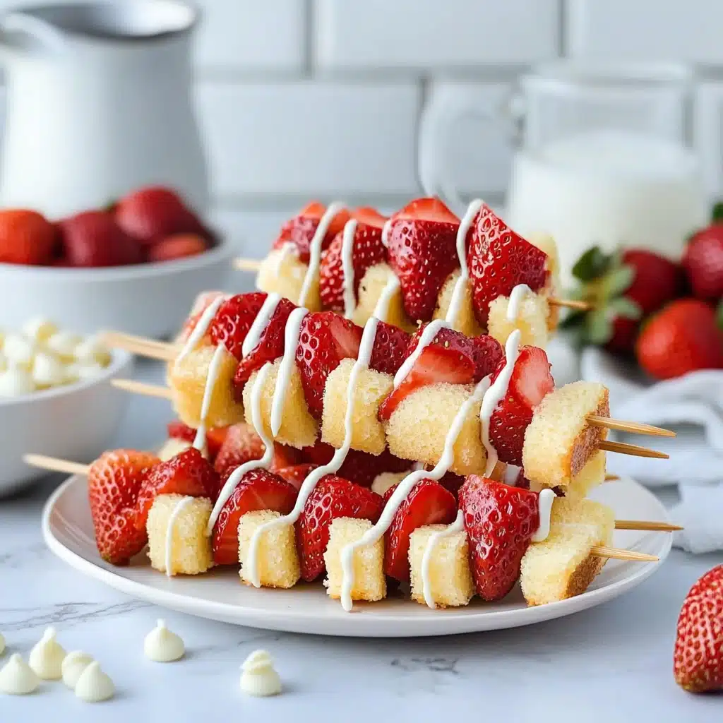 Strawberry Shortcake Kabobs - 2 Ways Recipe - Recipe Image