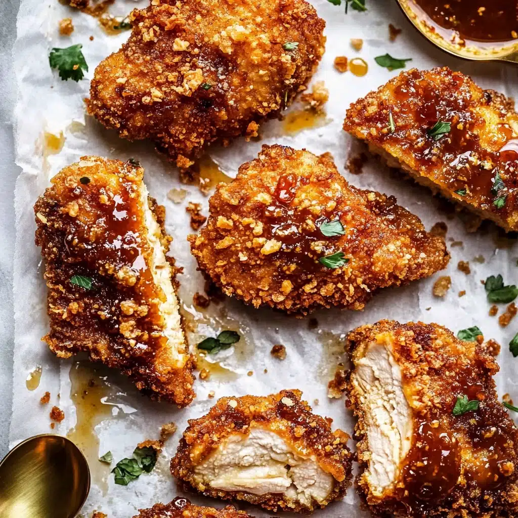 Baked Crunchy Hot Honey Chicken Recipe - Recipe Image