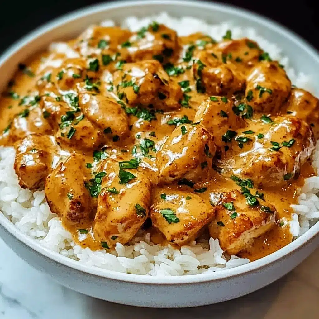 Smothered Chicken And Rice Recipe - Recipe Image