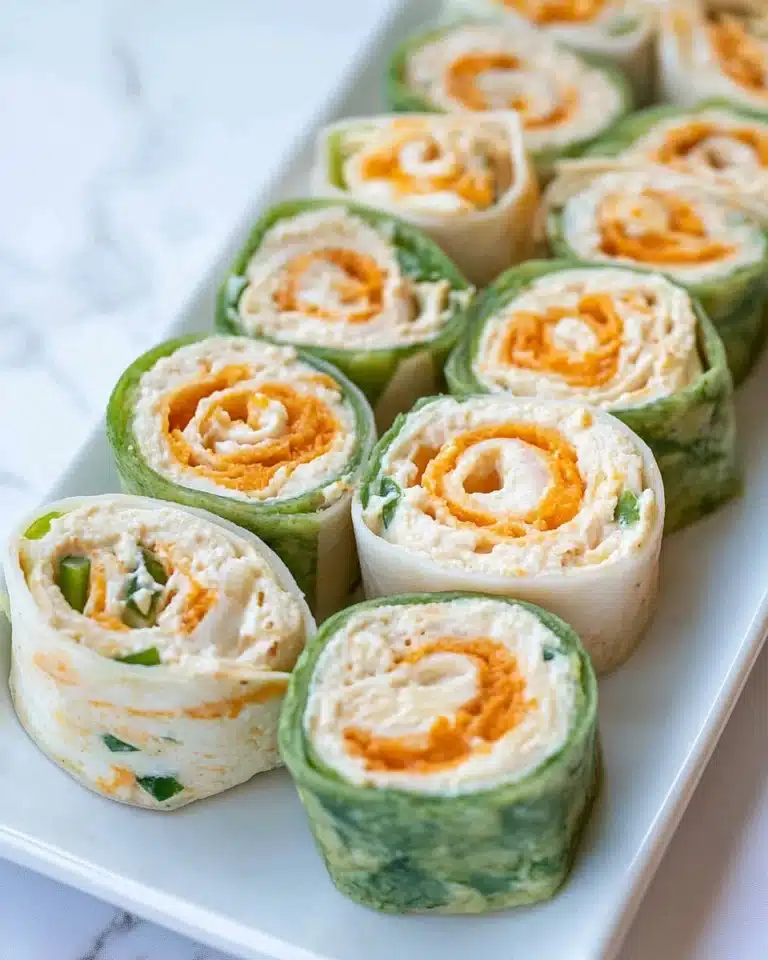 Buffalo Chicken Tortilla Pinwheels Recipe