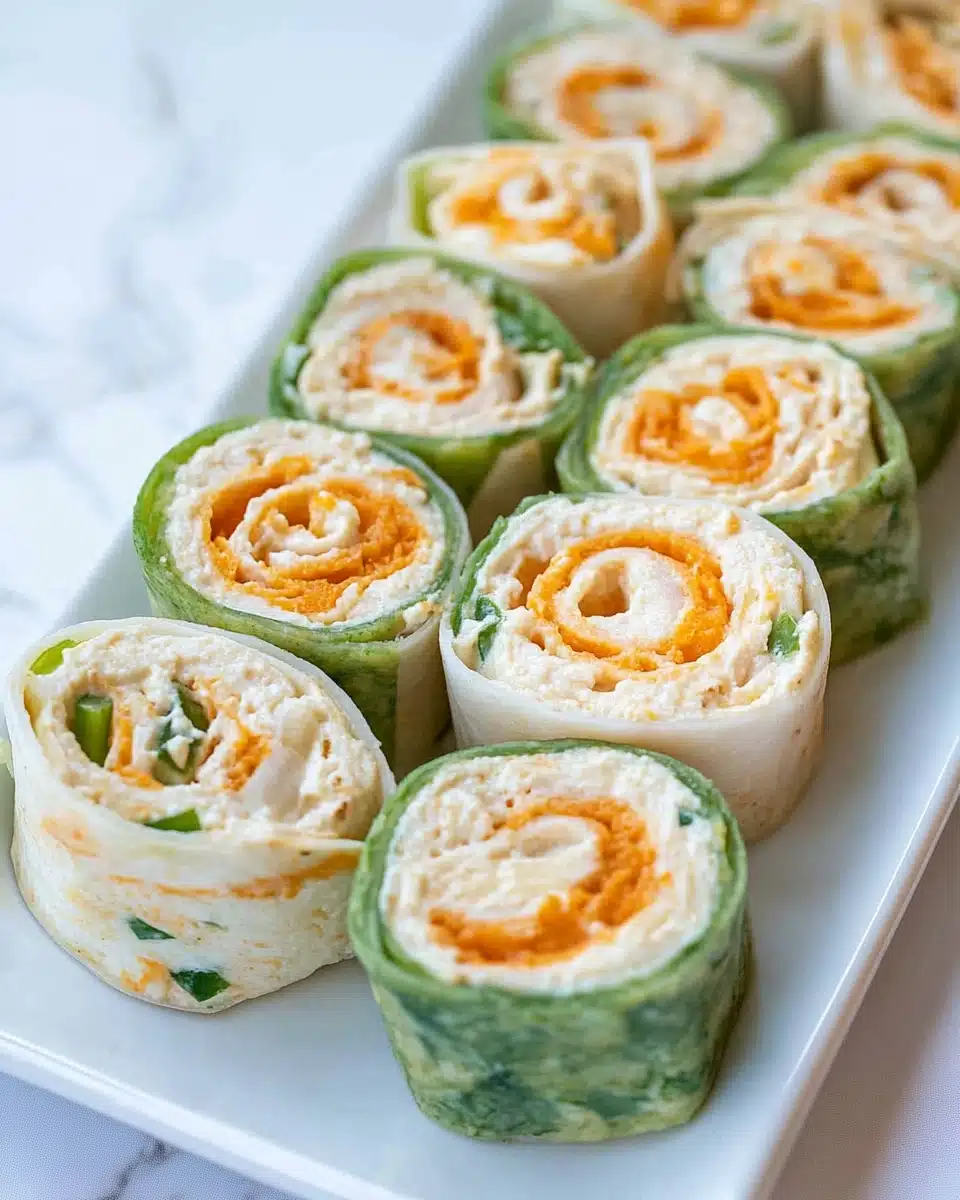 Buffalo Chicken Tortilla Pinwheels Recipe