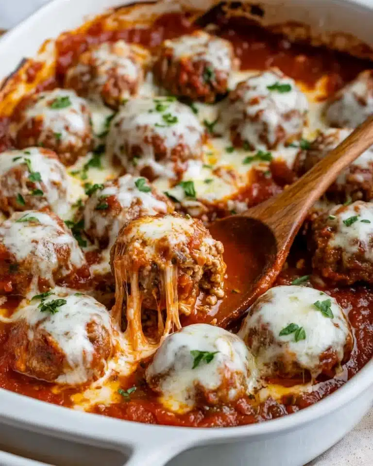 Meatballs Parmesan Casserole Recipe