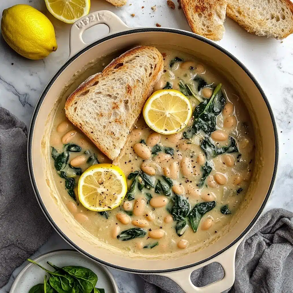 Creamy Lemon Garlic Butter Beans Recipe - Recipe Image