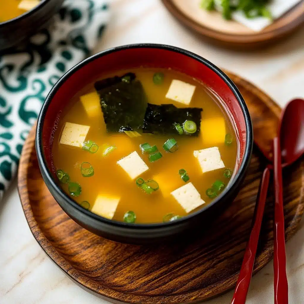 Homemade Miso Soup with Tofu Recipe - Recipe Image