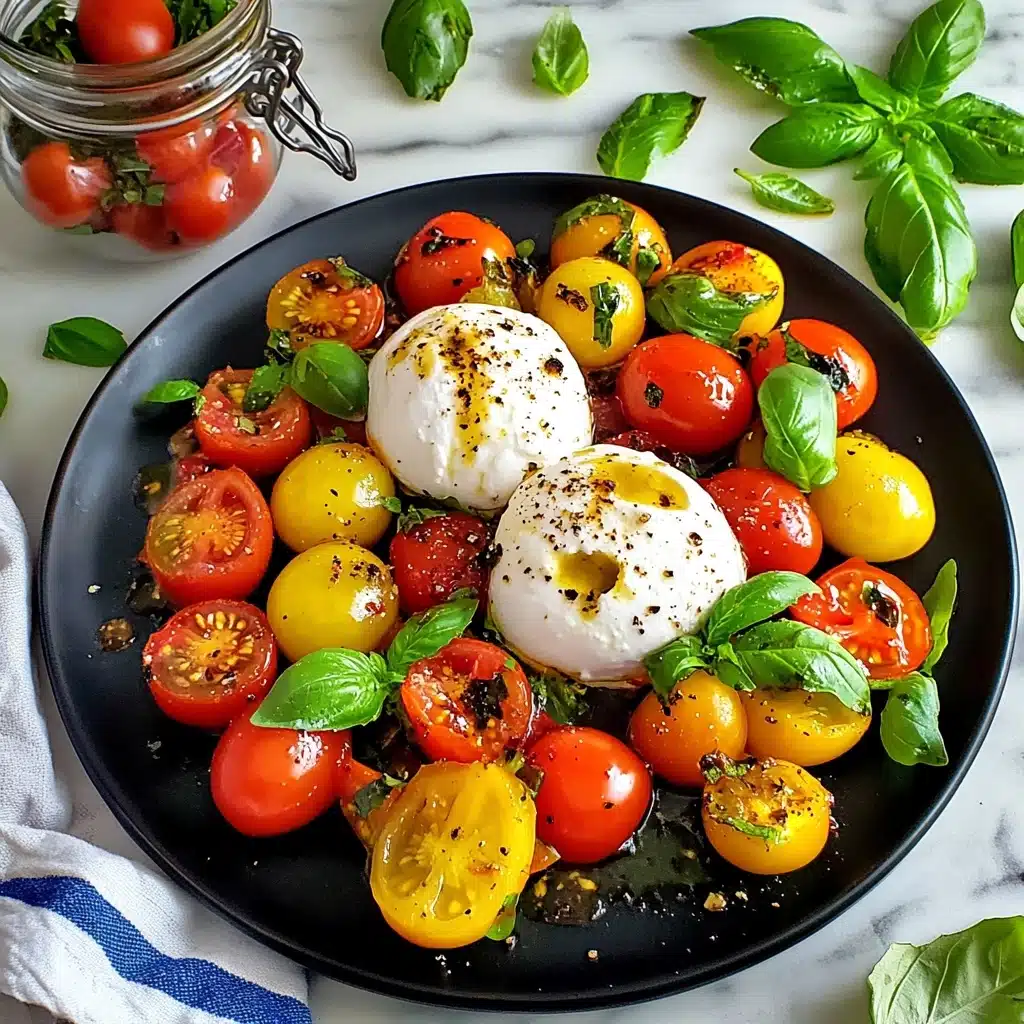 Marinated Cherry Tomatoes with Burrata Recipe - Recipe Image