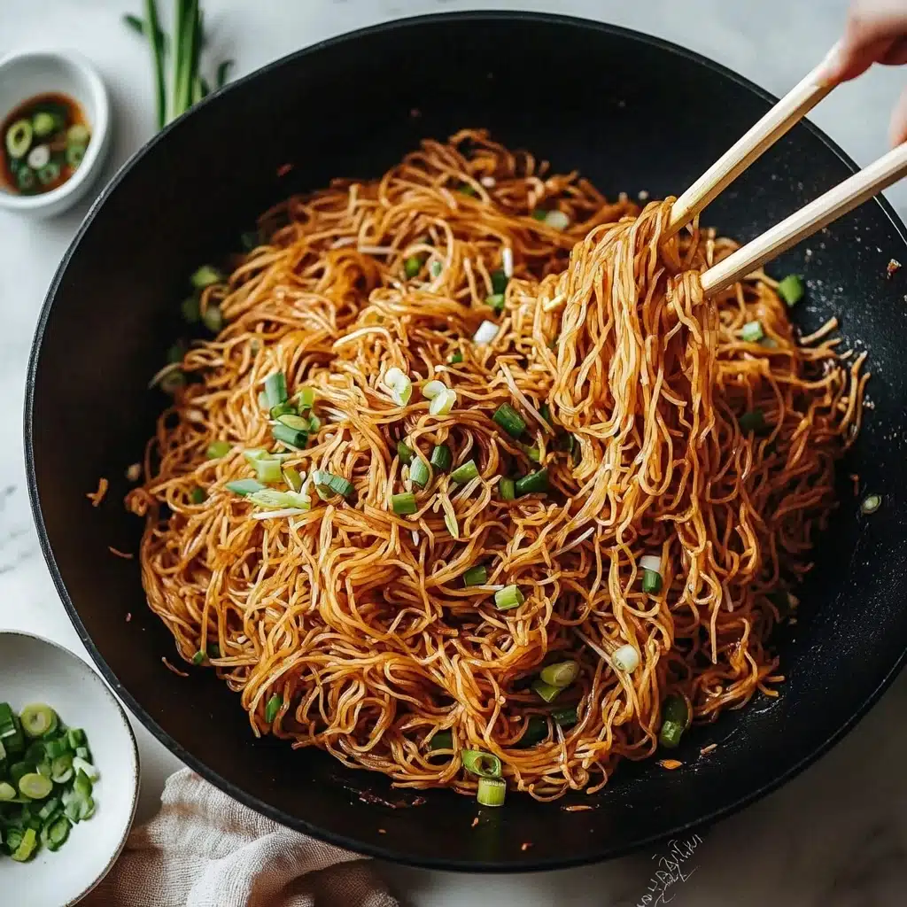 Soy Sauce Pan-fried Noodles Recipe - Recipe Image