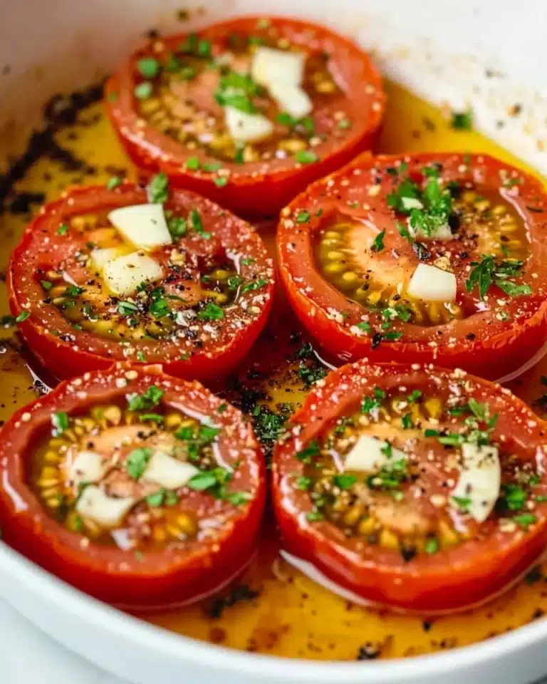 Garlic Fried Tomatoes Recipe