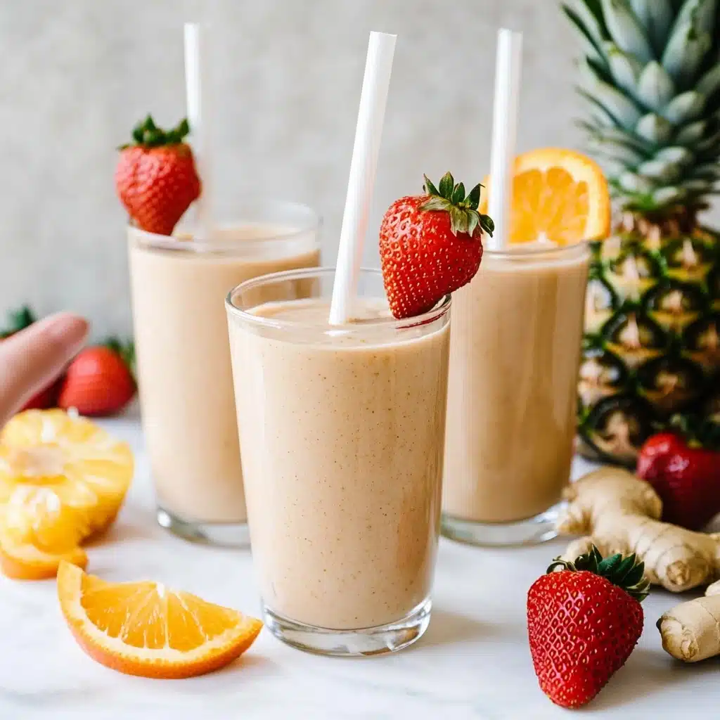 Tropical Pineapple-Ginger Smoothie Recipe - Recipe Image