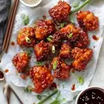 Oven Fried Korean Popcorn Chicken. Recipe