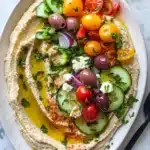 Greek Style Loaded Hummus Recipe