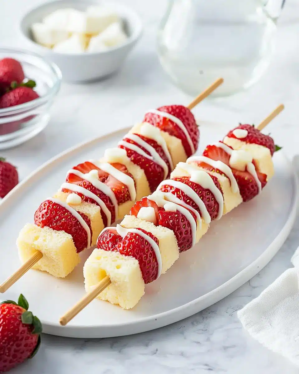 Strawberry Shortcake Kabobs - 2 Ways Recipe