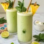 Pineapple Coconut Virgin Mojito Float Recipe