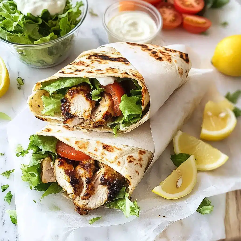 Chicken Shawarma Wrap Recipe - Recipe Image